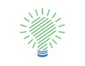 Eco friendly Green electricity icon Royalty Free Stock Photo