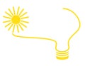 Eco friendly solar electricity banner