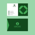Green Elegant Awesome Business Card Template