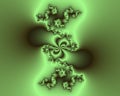 Fractal, green bright elegant sparkling flowery abstract geometries, vivid texture Royalty Free Stock Photo