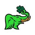 Green Elephant Shamrock Icon