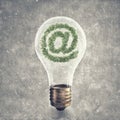 Green email symbol Royalty Free Stock Photo