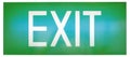 Green emergency exit sign