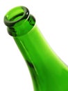 Green empty bottle. Royalty Free Stock Photo