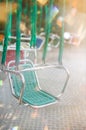 Empty carousel seat Royalty Free Stock Photo