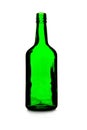 Green empty wine bottle Royalty Free Stock Photo