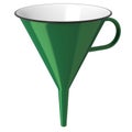 Green enamel funnel