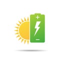 Green energy, Batterry Power green, ecology. Royalty Free Stock Photo