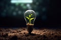 Green Energy and a Bright Future, New Ideas for Sustainable Solutions, A Light Bulb in Soil