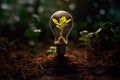 Green Energy and a Bright Future, New Ideas for Sustainable Solutions, A Light Bulb in Soil