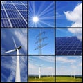 Green energy collage