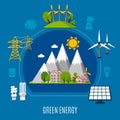 Green Energy Composition Royalty Free Stock Photo