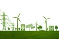 Green energy concept - 3d rendering