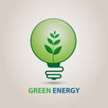 Energy saving eco LED lamp technology nature concept, light bulb with green eco,energy creative idea concept.