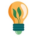 green energy efficient lightbulb