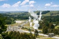 Green energy - geothermal power station Royalty Free Stock Photo