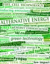 Green energy headlines Royalty Free Stock Photo