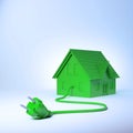 Green energy housing concept Royalty Free Stock Photo