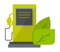 Green energy icon vector illustration.