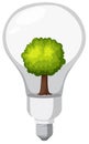 A green energy lightbulb Royalty Free Stock Photo