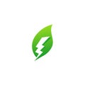 Green Energy Logo Design Element. Power energy icon symbol design