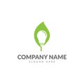 Green energy logo template Royalty Free Stock Photo