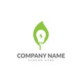 Green energy logo template Royalty Free Stock Photo