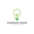 Green energy logo template Royalty Free Stock Photo