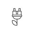 Green Energy Plug Icon