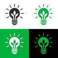 Green energy transition icon Royalty Free Stock Photo