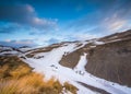 Turquoise River Snakes in front of the Krafla Geothermal Power Station in Iceland Royalty Free Stock Photo