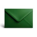 Green envelope on white background Royalty Free Stock Photo