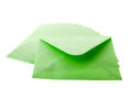 Green envelopes Royalty Free Stock Photo