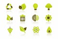 Green Environment Icon Set Royalty Free Stock Photo