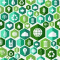 Green environment icons seamless pattern background Royalty Free Stock Photo