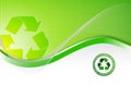 Green Environmental Recycling Background