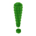 Green Exclamation mark Royalty Free Stock Photo