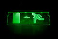 Green exit sign