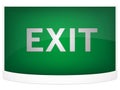 Green exit sign