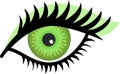 Green Eye Royalty Free Stock Photo