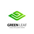 Green Eye Leaf Company Logo Design Template Premium Vector Royalty Free Stock Photo