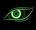 Green eye technology abstract background Royalty Free Stock Photo