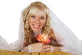 Green-eyed bride Royalty Free Stock Photo