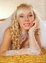 Green-eyed bride Royalty Free Stock Photo