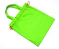 Green fabric bag Royalty Free Stock Photo