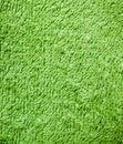 green terry cloth towel texture. background, bedroom. Royalty Free Stock Photo