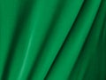 Green fabric texture background with copy space for work and design, top view Royalty Free Stock Photo