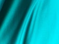 Green fabric texture background with copy space for work and design, top view Royalty Free Stock Photo