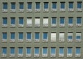 Green facade of a building