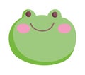 Green face frog farm cartoon animal